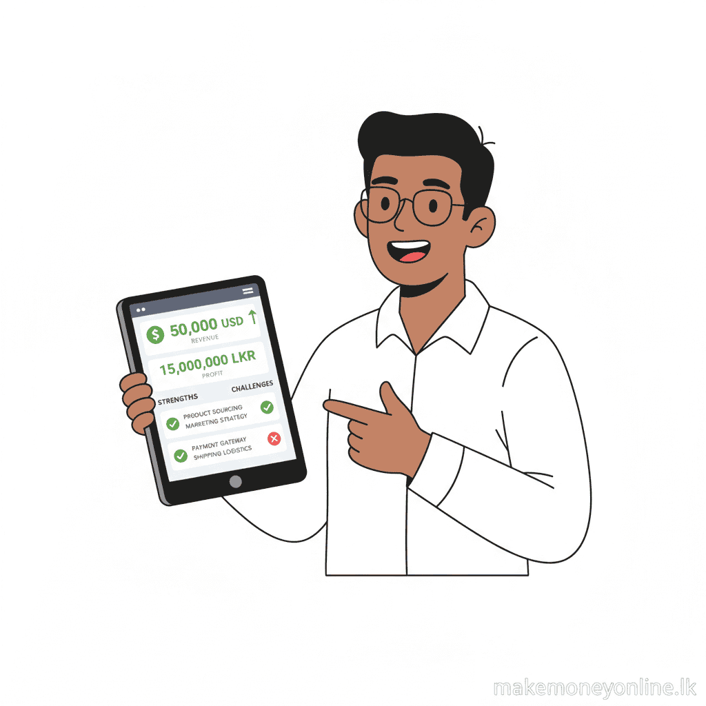 Dropshipping from Sri Lanka: Earn LKR 100,000+ Monthly (2026 Guide) Dropshipping verdict for Sri Lankan sellers showing profit potential, challenges, and who the method suits best