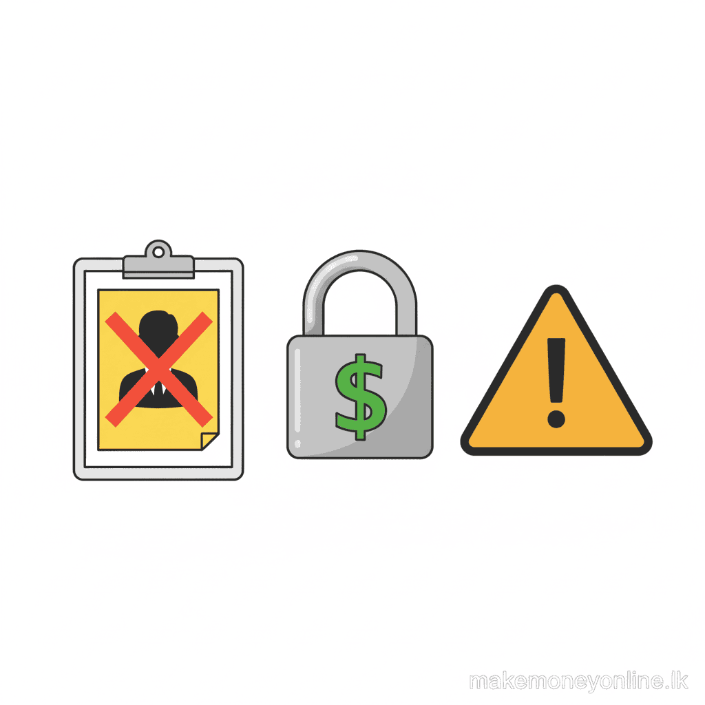 Virtual Assistant Work in Sri Lanka: Earn LKR 60,000+ Monthly (2026 Guide) Virtual assistant scam warning signs including fake job postings and unpaid trial work requests